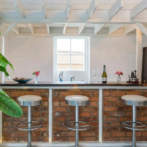 Discover your inner mixologist at the private bar