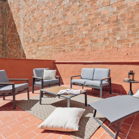 Catch the Spanish sun on the ample outdoor terrace