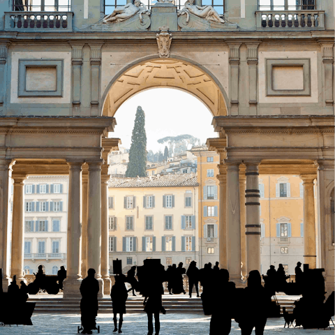 Be inspired while exploring the Uffizi Gallery – just a short stroll away