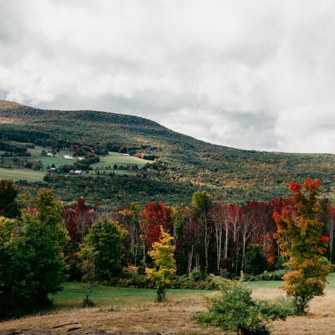 Watch the sun set over the mountains