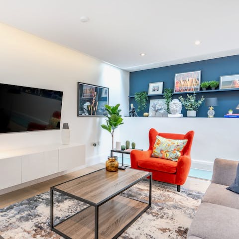 Curl up in the reading corner or sink into the sofa after a day out exploring