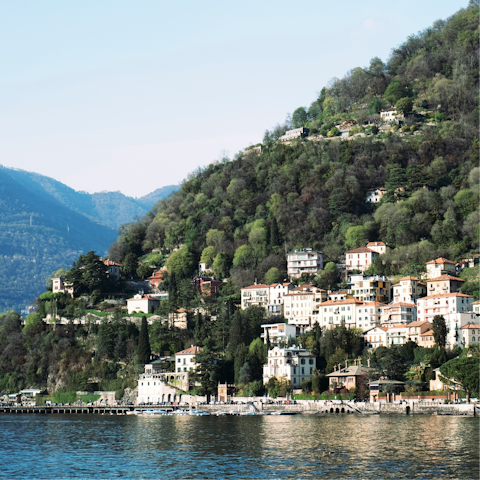 Take a trip on beautiful Lake Como and see the city from the water