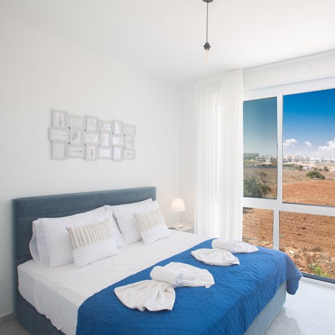 Soak up the sights one last time before snuggling down for a good night's sleep