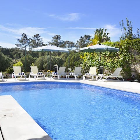 Enjoy day-long sunbathing sessions by the pool