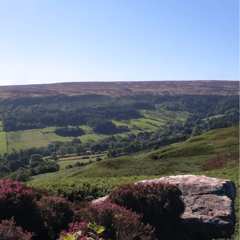 Enjoy long walks in the nearby North York Moors National Park