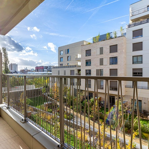 Sip coffee on the balcony before heading into Paris for the day
