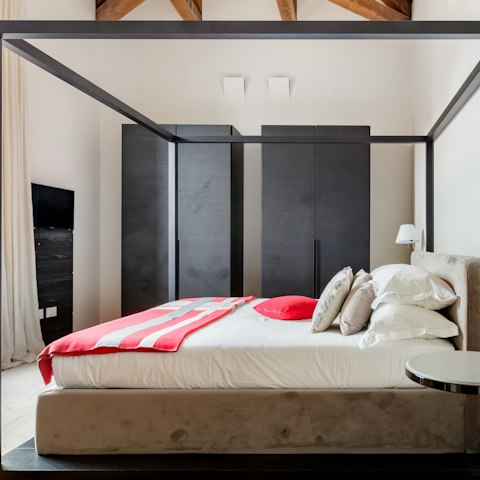Rest easy in one of the comfortable bedrooms