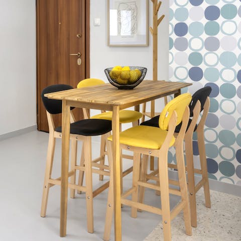 Rustle up something easy in the kitchen and enjoy a breakfast at home