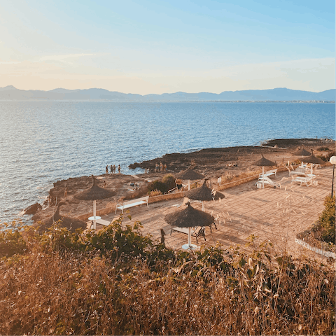 Drive five minutes to Delta beach to swim and snorkel in the sea