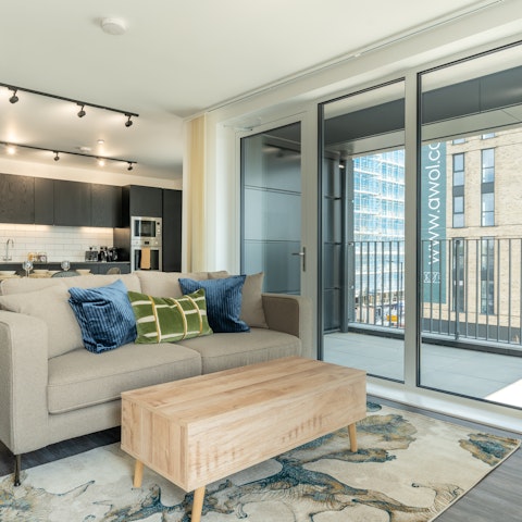 Open up the balcony doors and let the sunshine in