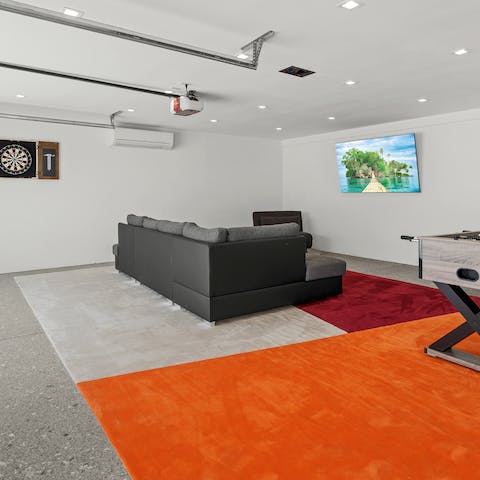 Spend some quality time with your friends and enjoy fun activities in the game room