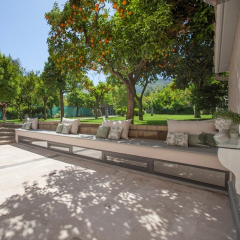 Relax on the terrace with a good book and a glass of wine