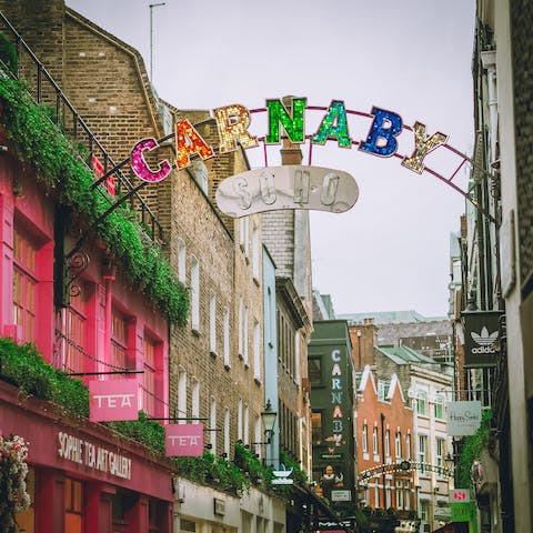 Hit the shops on nearby Carnaby Street