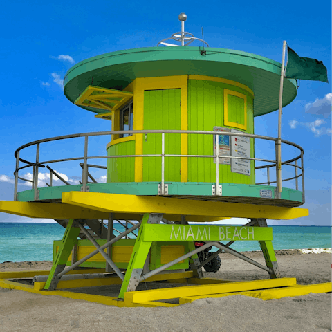 Grab your sunglasses and take the twenty-minute walk to the glorious South Beach