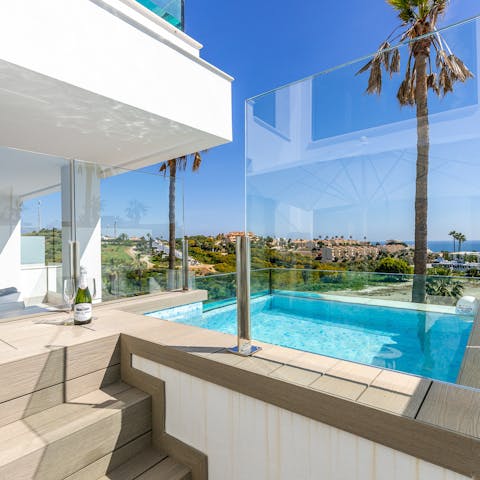 Beat the heat with a dip in your private plunge pool