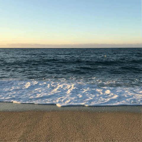 Hop on the resort's courtesy train down to the local beach, just 650 metres away