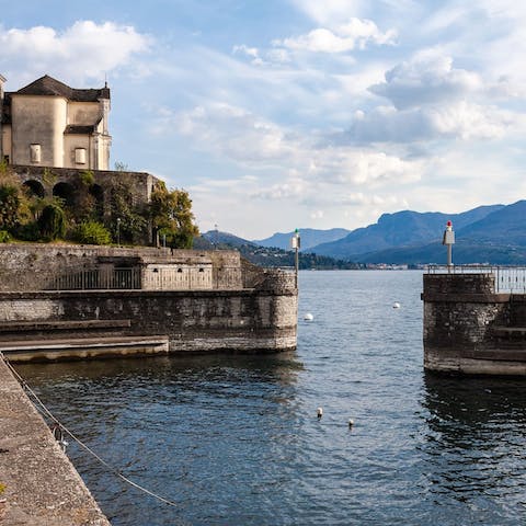 Explore Lake Maggiore from your home in the lakeside town of Maccagno