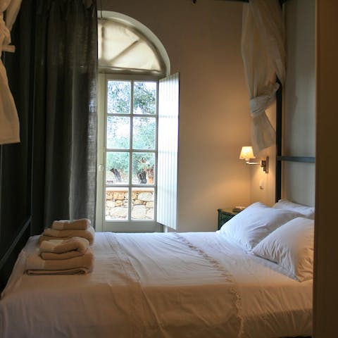 Head out on to the terrace as soon as you wake up and feel the sun on your face