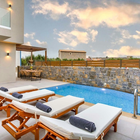 Spend days relaxing on a lounger in the sun