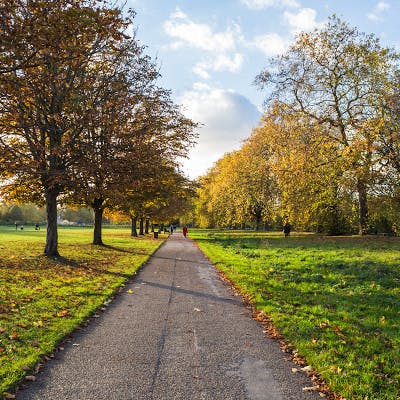 Take a healthy stroll in London's famous Kensington Gardens and Hyde Park