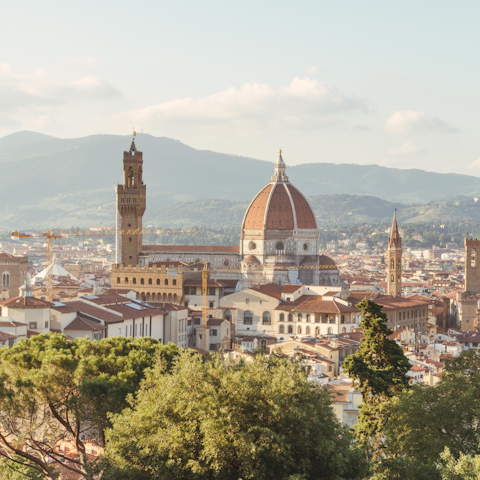 Explore beautiful Florence, including the nearby Cathedral of Santa Maria del Fiore