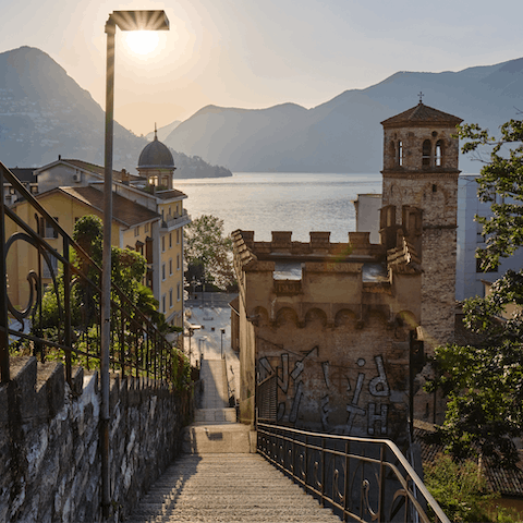 Explore the streets of Lugano & appreciate the historical architecture