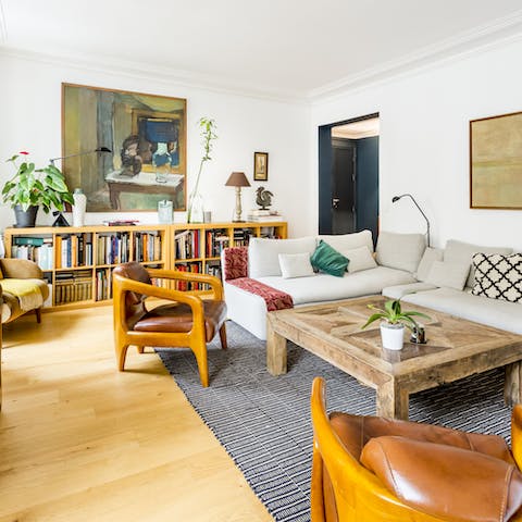 Plan your days and nights from the stylish and comfortable living room