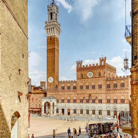 Head into historic Siena and enjoy an afternoon admiring the medieval brick buildings