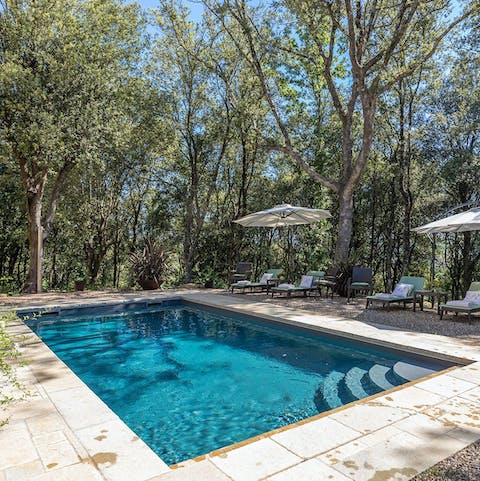 Spend lazy days relaxing on a lounger by the swimming pool