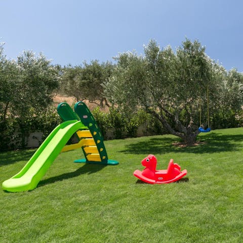 Let the little ones tire themselves out playing in the garden