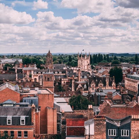 Explore the beautiful city on your doorstep – it's just a ten-minute drive or bus ride away