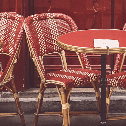 Sample the delights of Rue Montorgueil – you'll find family-owned fishmongers, cheese shops, and brasserie-bars a minute away