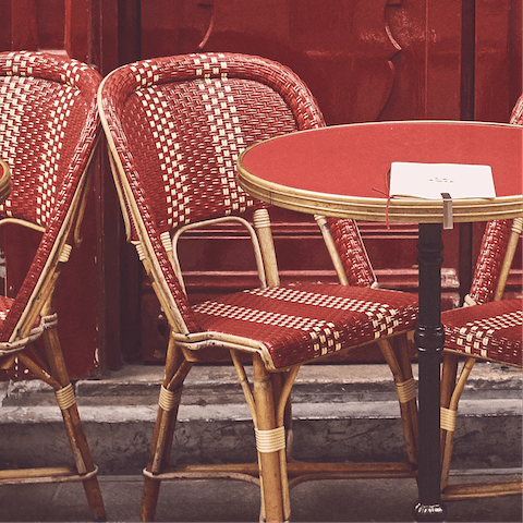 Sample the delights of Rue Montorgueil – you'll find family-owned fishmongers, cheese shops, and brasserie-bars a minute away