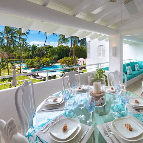 Tuck into jerk chicken and curried goat around your alfresco dining set
