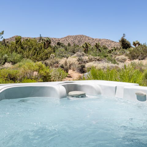 Unwind in the hot tub