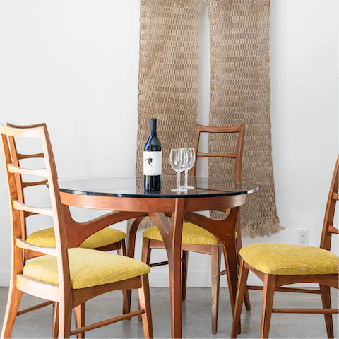 Joann's collection of mid-century modern furniture