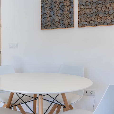 Enjoy some caldo verde at your dining table