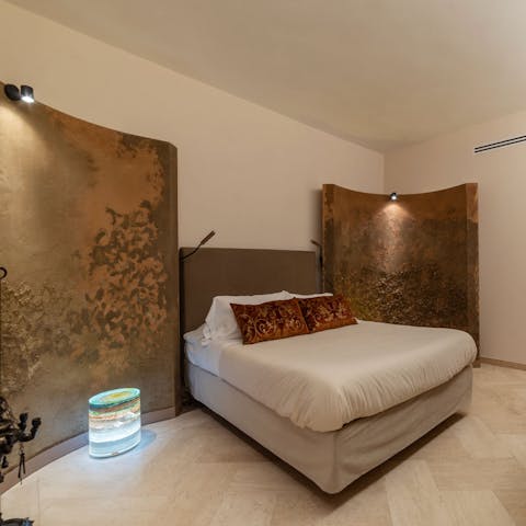 Sleep soundly in the statement bedroom