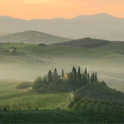 Explore the Tuscan countryside or have a drive over to the city of Lucca