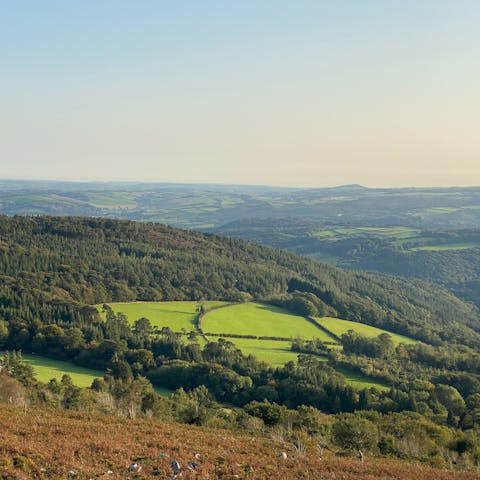 Don your walking boots for inspiring walks through the Dartmoor National Park, less than a half-an-hour drive away