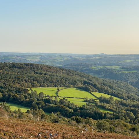Don your walking boots for inspiring walks through the Dartmoor National Park, less than a half-an-hour drive away