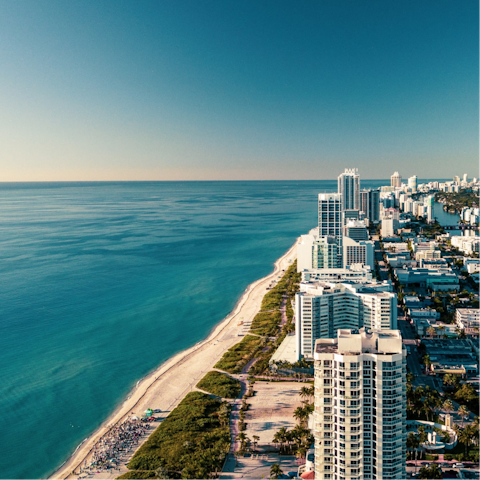 Explore this vibrant city, including Miami Beach, a short stroll away