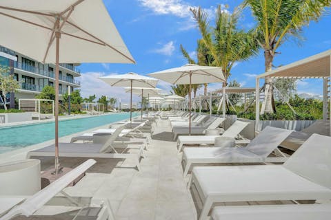Soak up the Florida sun by the communal pool