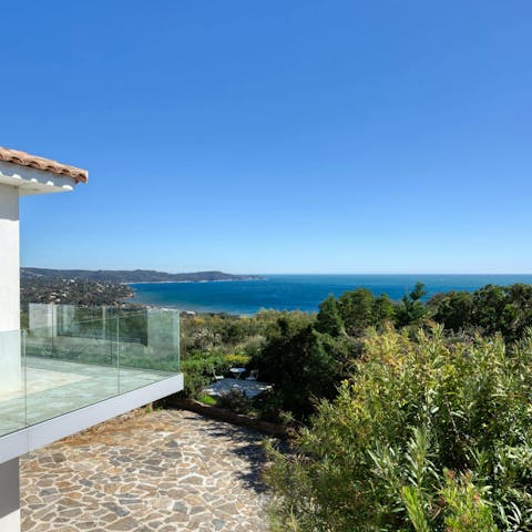 Find the perfect spot to watch the sun set from the balcony