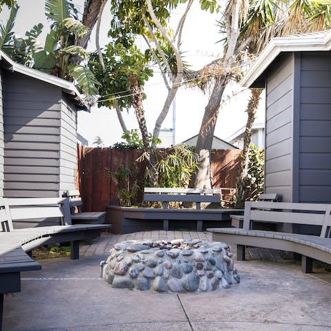 Get cosy around the fire pit