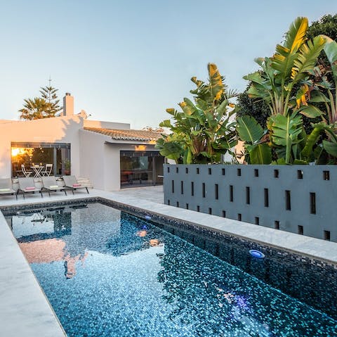 Savour relaxing swims and lazy afternoons on a sun lounger