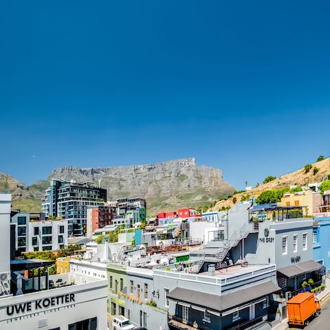 Stay in the trendy De Waterkant district, with striking views over Table Mountain
