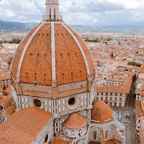 Take a short stroll to Florence Cathedral, also known as the Duomo