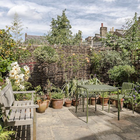 Have your morning cuppa outside whilst planning the day's itinerary