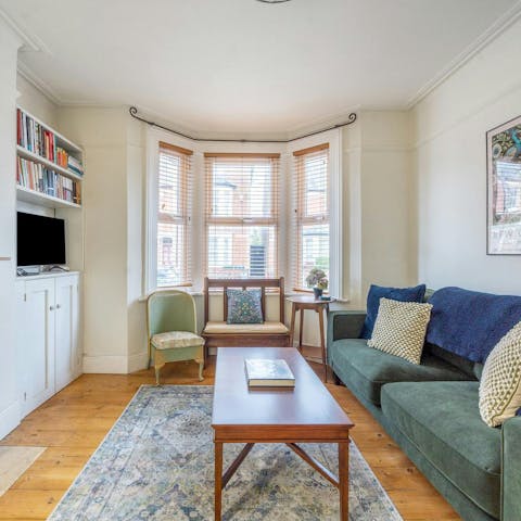 Wind down and enjoy cosy evenings in the living room